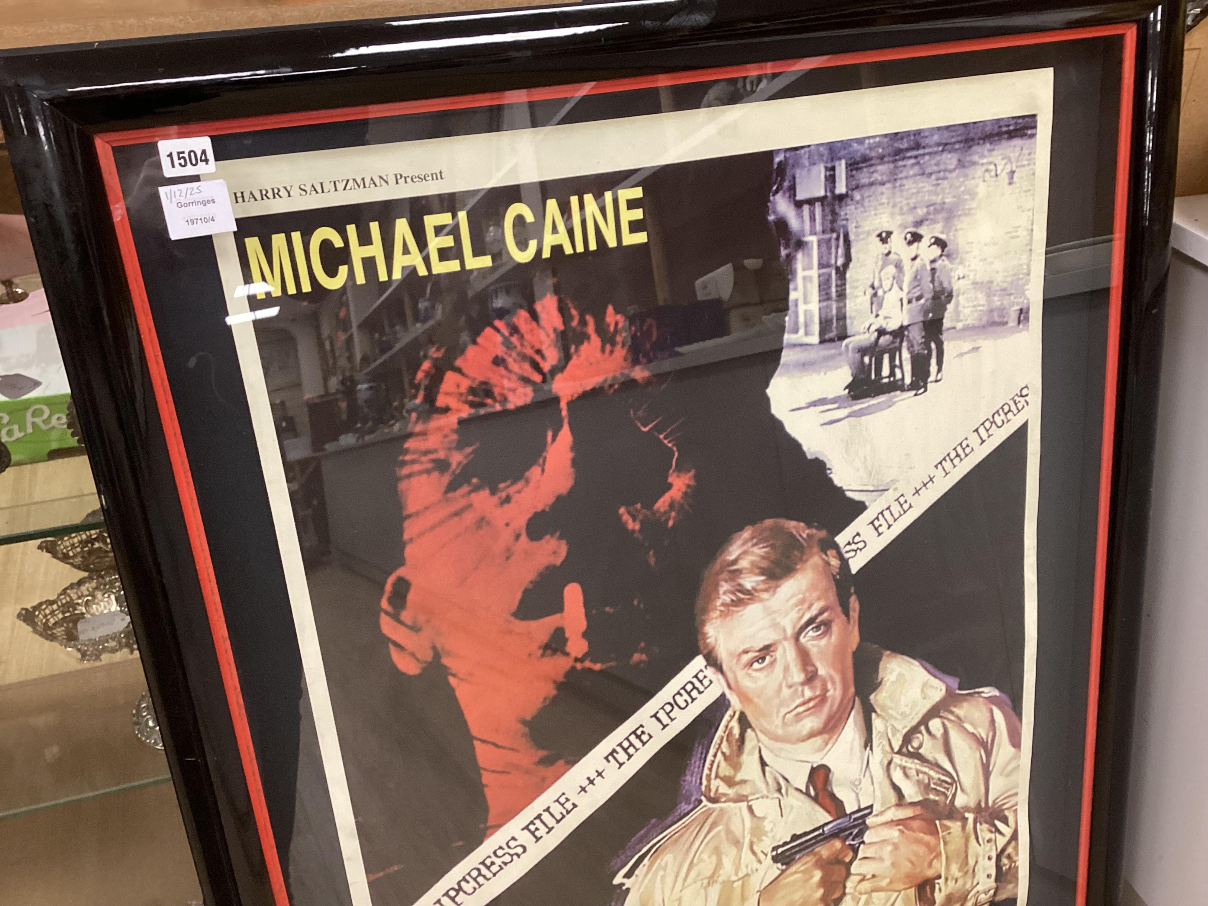 A Michael Caine poster - ‘The Ipcress File', 106cm x 80cm